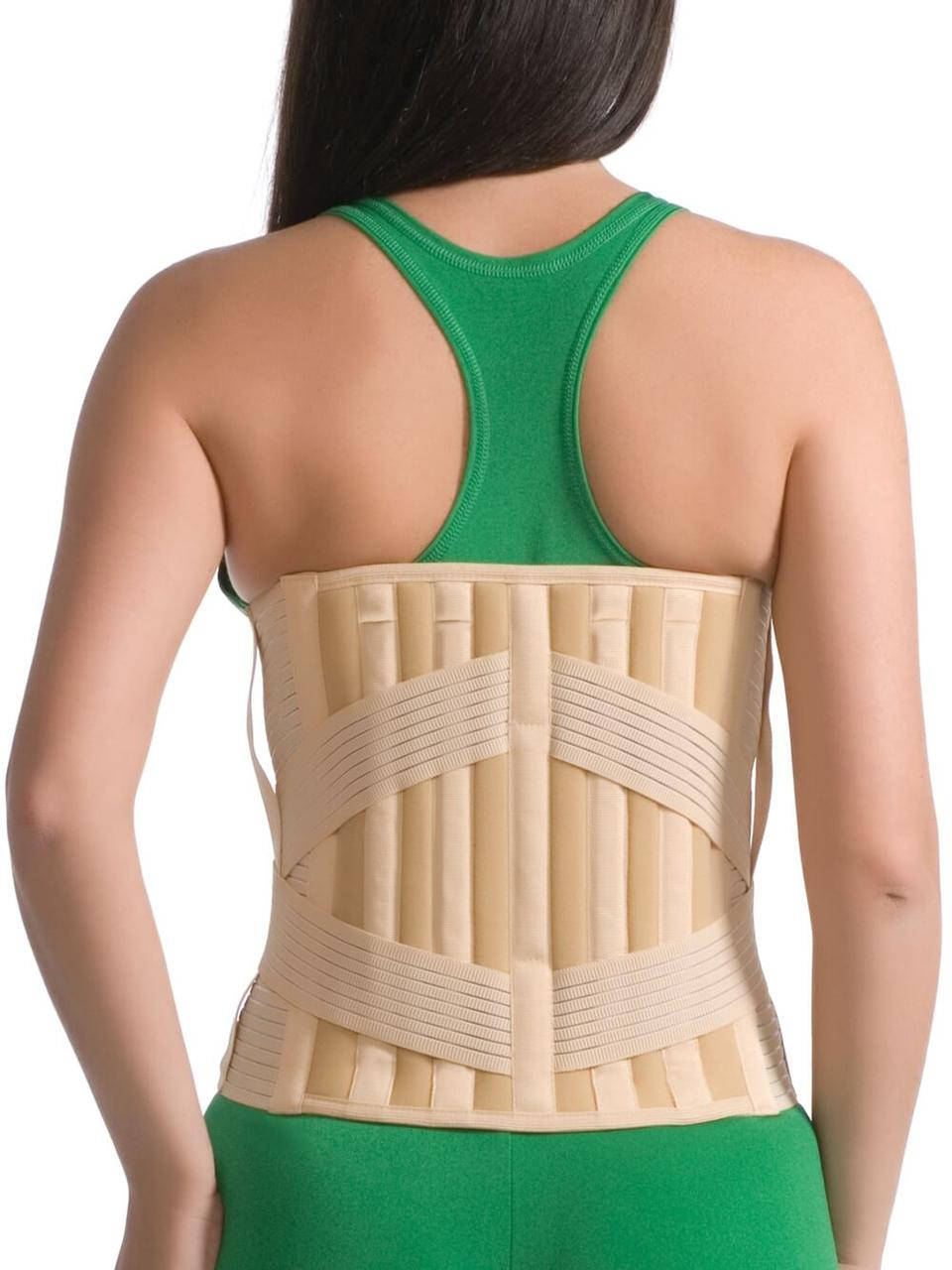 

Корсет MedTextile 3011 лечебно-профилактический эластичный с 4-мя ребрами жесткости, размер M/L, бежевый