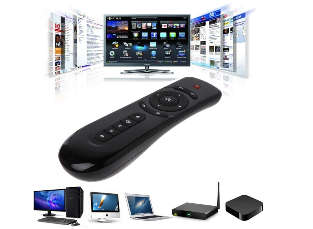 

Пульт Д/У с гироскопом Air Mouse Fly T2 Аэро мышь Air Mouse, Черный