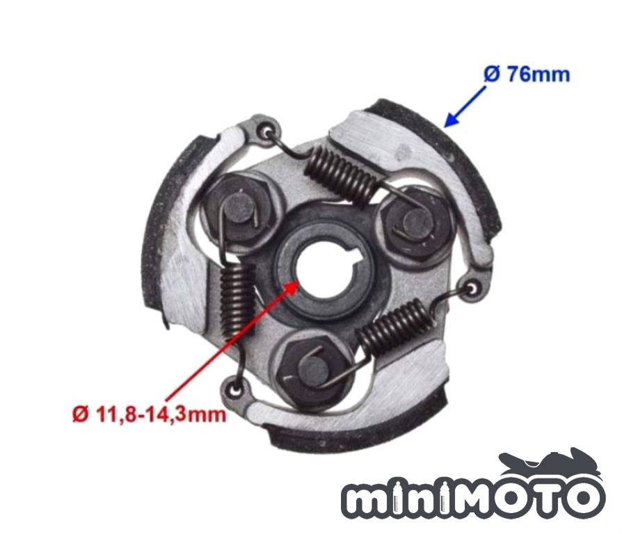 

Сцепление (колодки, муфта) минимото, детский мотоцикл и квадроцикл, mini atv 3-колодочное (алюминий)