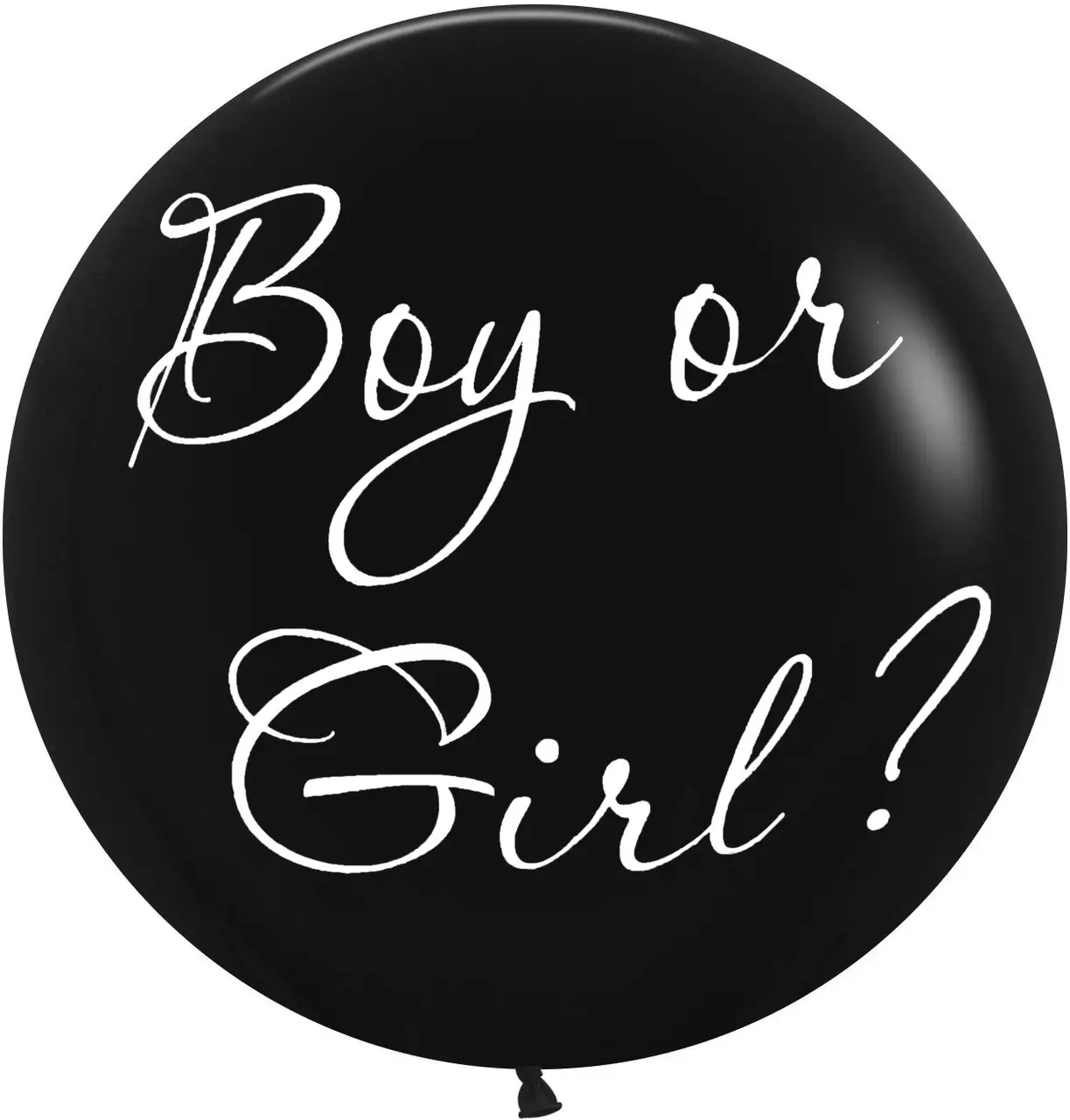 

Латексный шарик Gemar 31"(80 см) Girl or Boy, Черный