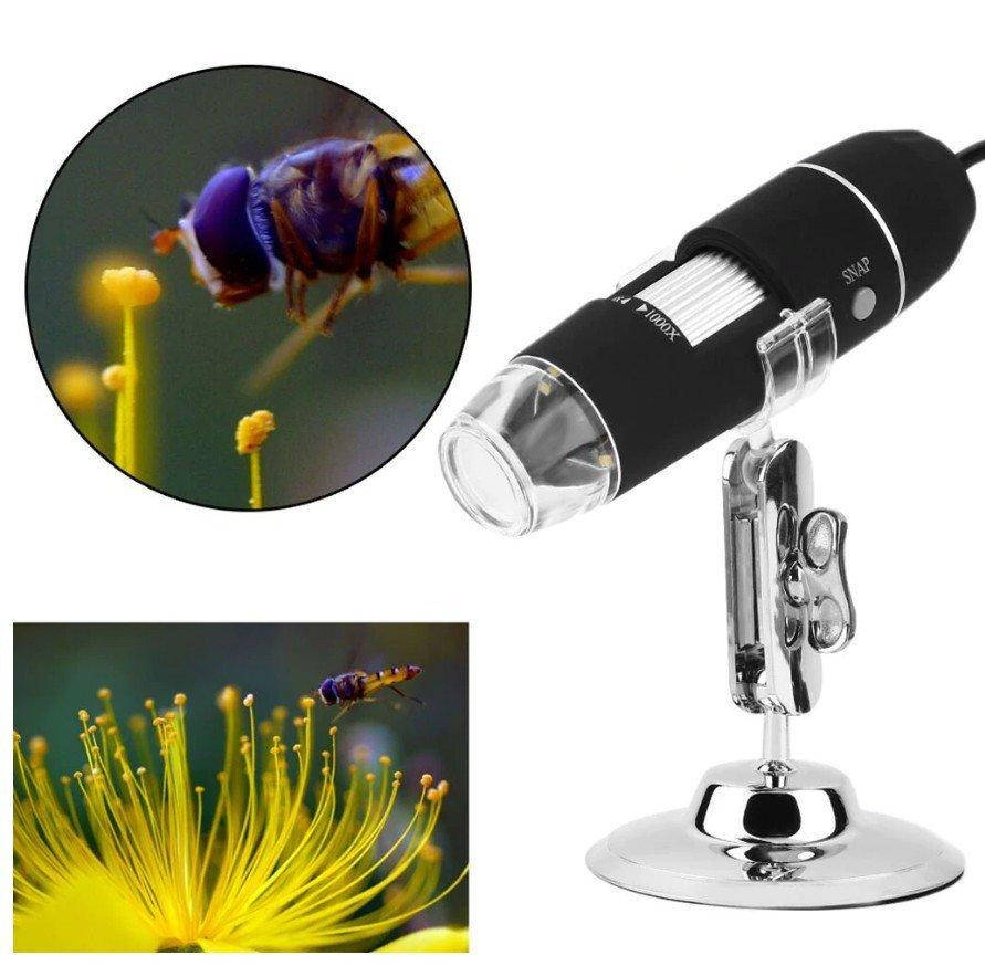 

USB микроскоп цифровой DM-1600 (0x-1600x) с LED подсветкой Черный