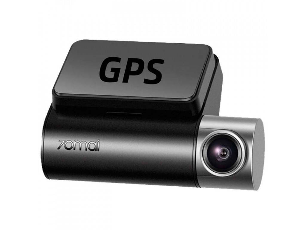 

Видеорегистратор 70Mai Dash Cam Pro Plus+ (A500S) со встроенным GPS (Международная версия), Черный