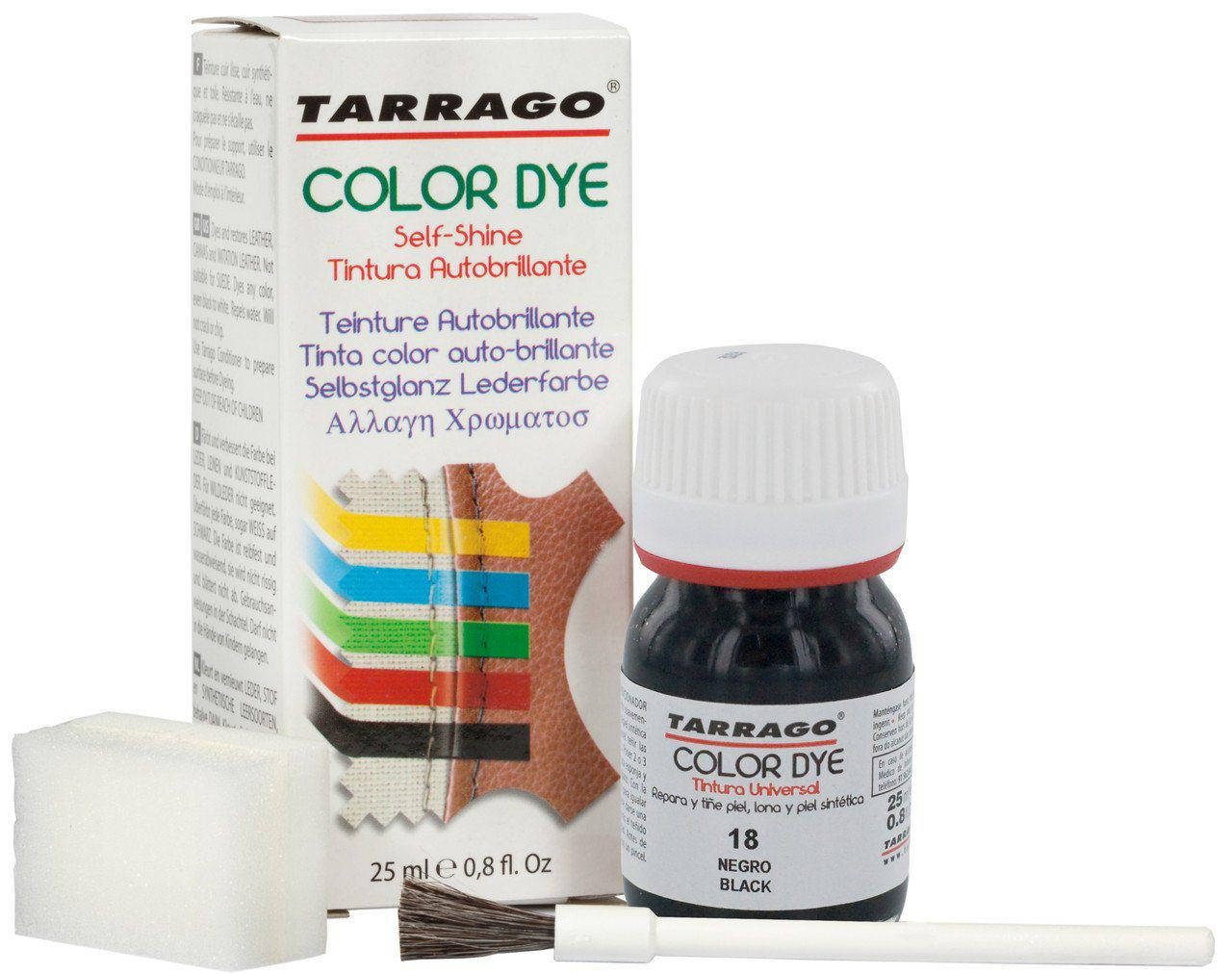 

Краситель для гладкой кожи и текстиля Tarrago Color Dye 25 мл цвет черный (18)