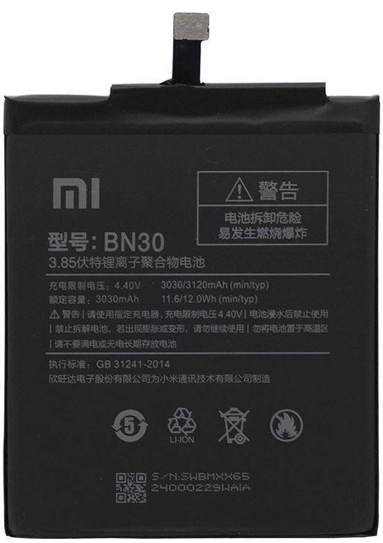 

Аккумулятор Xiaomi Redmi 4a / BN30 (3030 mAh) 12 мес. гарантии
