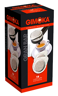 

Кофе в чалдах (монодозах) Gimoka Gran Bar (18шт. по 7г), Италия (кофе в таблетках)