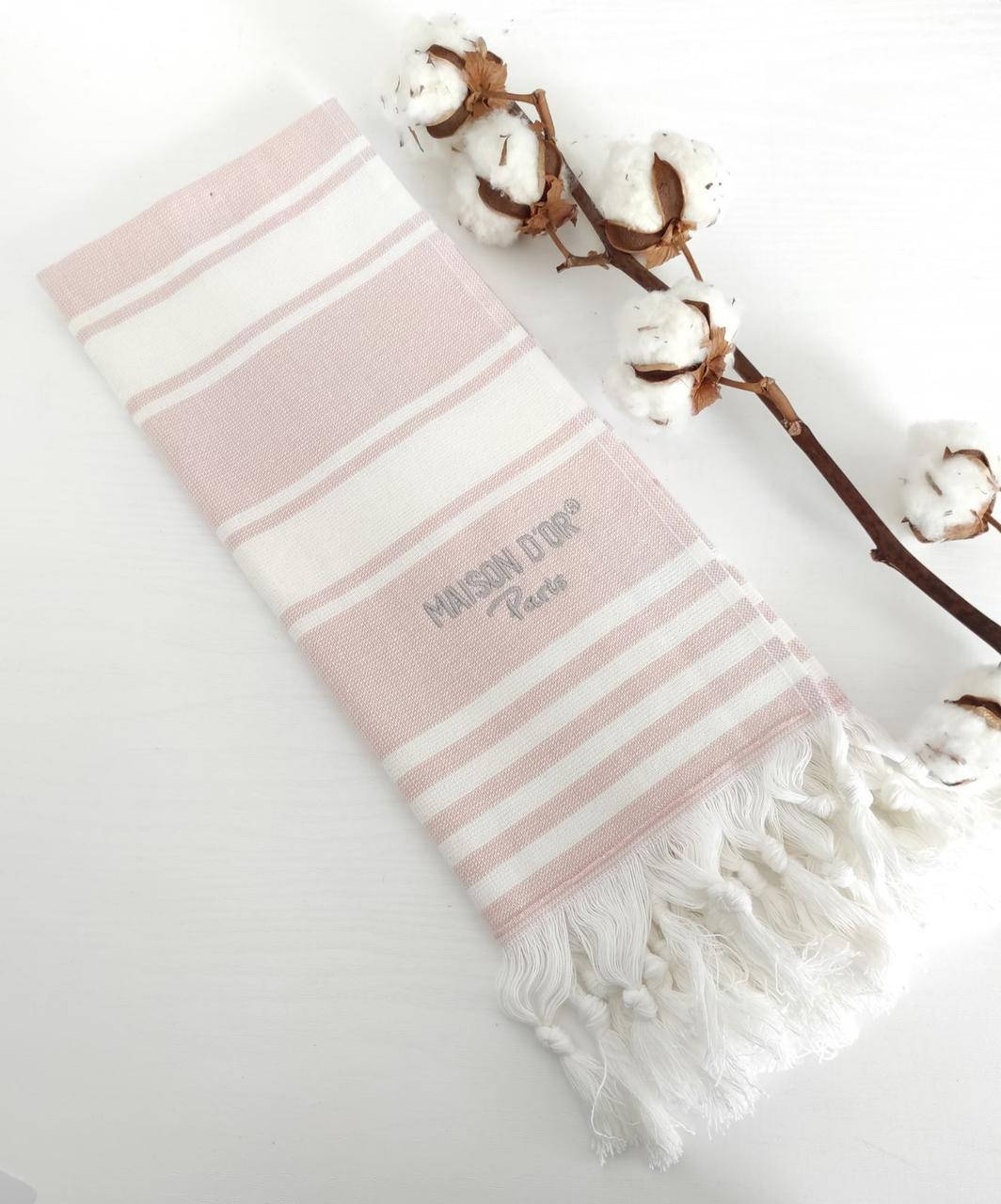 

Полотенце Maison D'or Primavera 40x70 Rose-White, Розовый