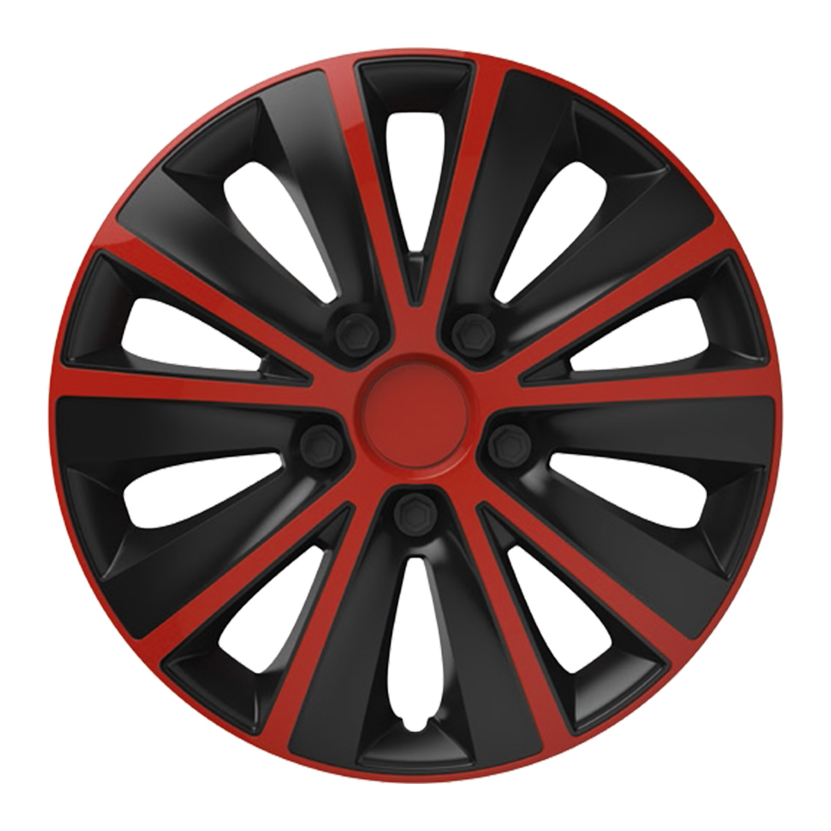 

Колпаки R16 черно-красные Elegant "RAPID RED & BLACK"