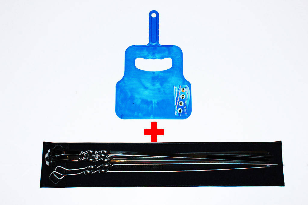 

Набор шампуров в чехле "Элит" + веер