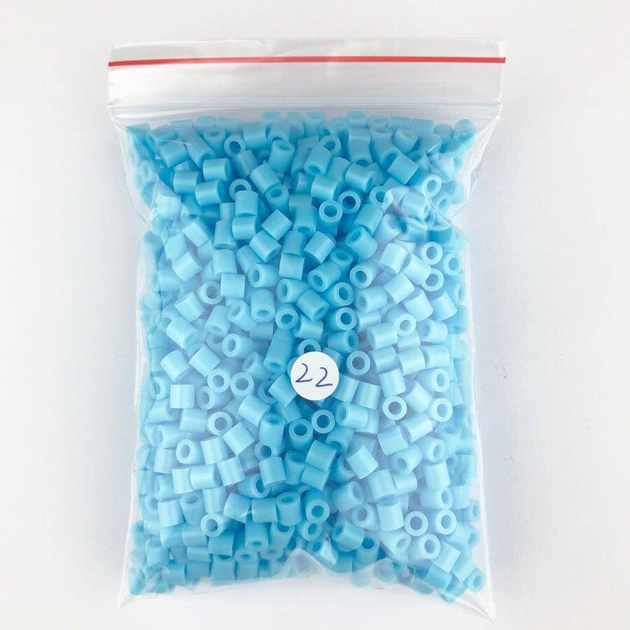 

Термомозаика голубого цвета