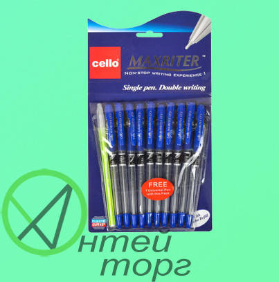 

Ручки масляні сині MAXRITER 10шт