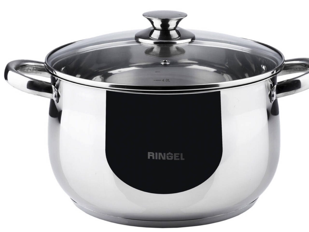 

Кастрюля из нержавеющей стали RINGEL Brand 5.9 л, с крышкой 24 см RG-2012-24