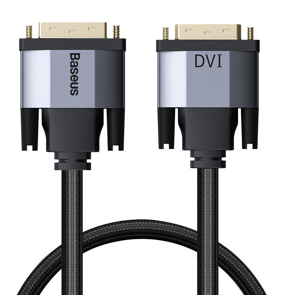

Кабель (переходник) Baseus Enjoyment Series DVI - DVI 2 м Темно-серый (CAKSX-R0G)