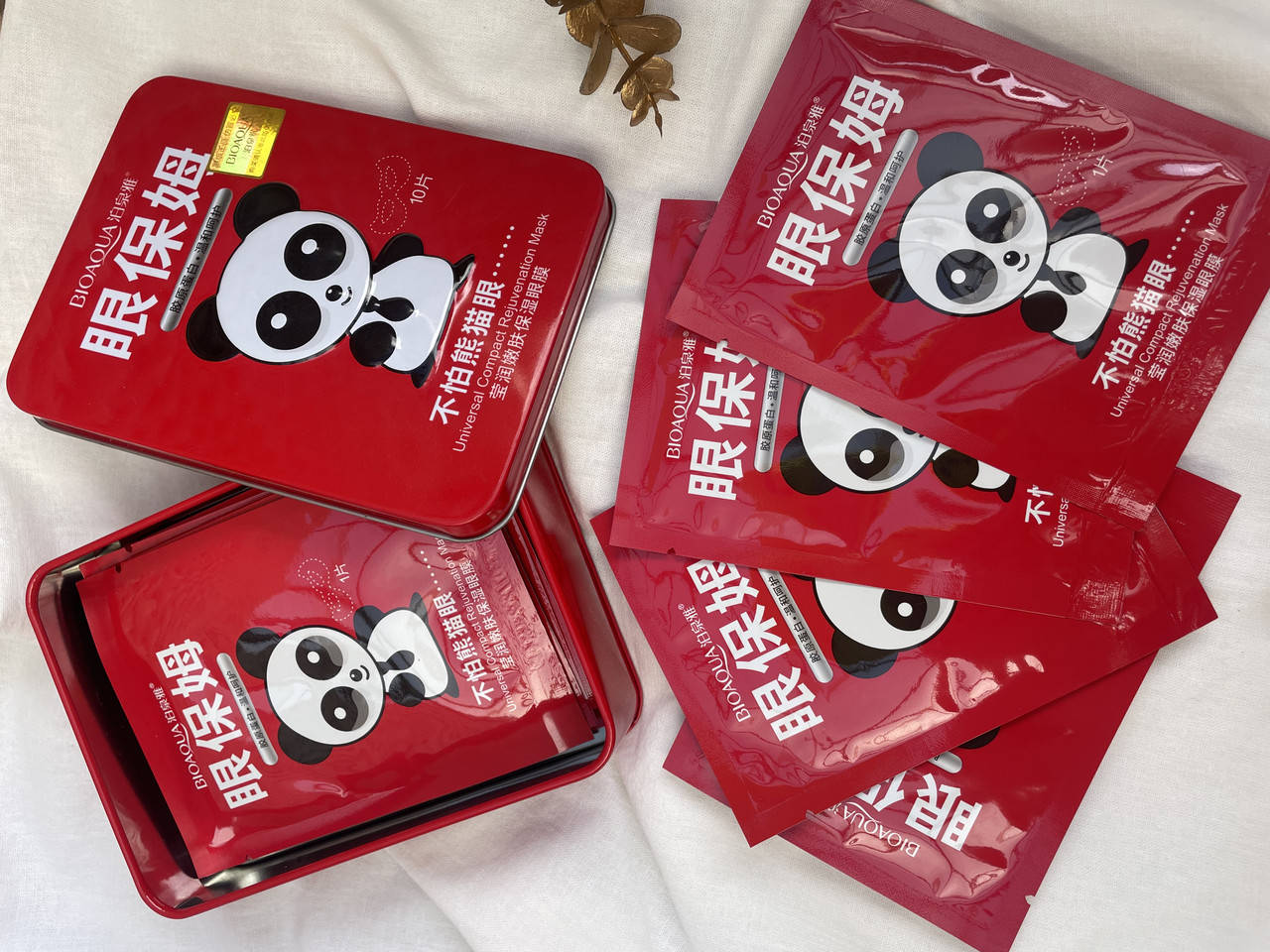 

Маска для кожи вокруг глаз Bioaqua Universal Panda Compact Rejuvenation Eye Mas 10 шт