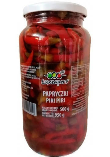 

Перчики пири-пири острые консервированные Luxeapers papryczki piri piri 950/500 г.