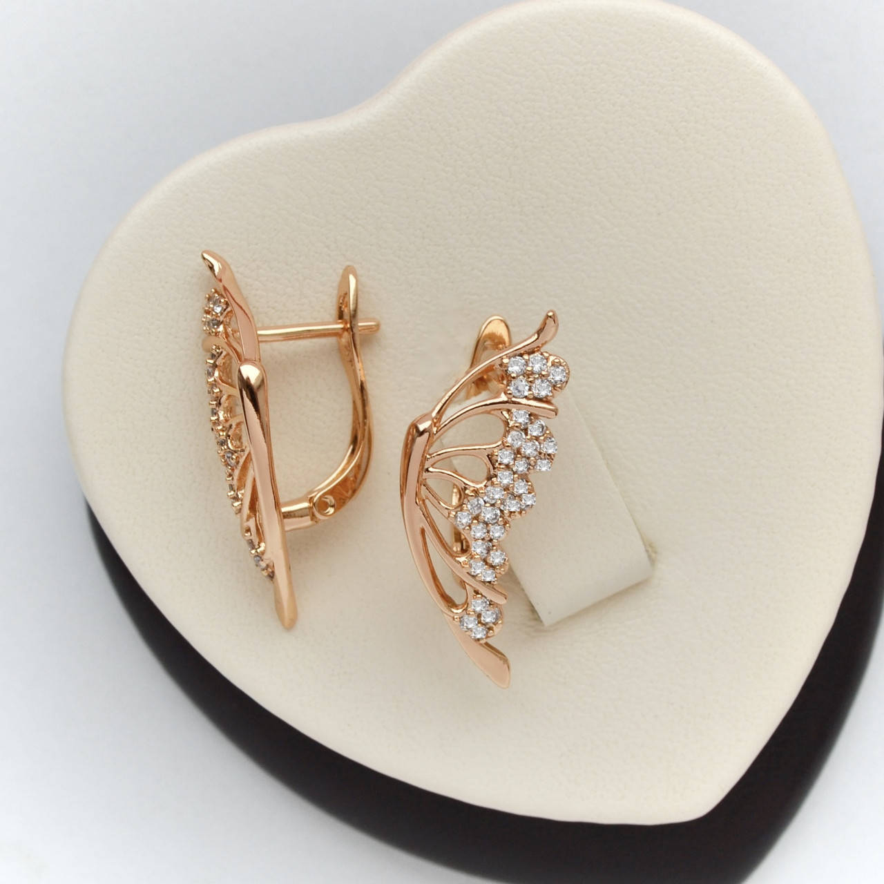 

Позолоченные серьги крылья Бабочки фирма Xuping 18к.