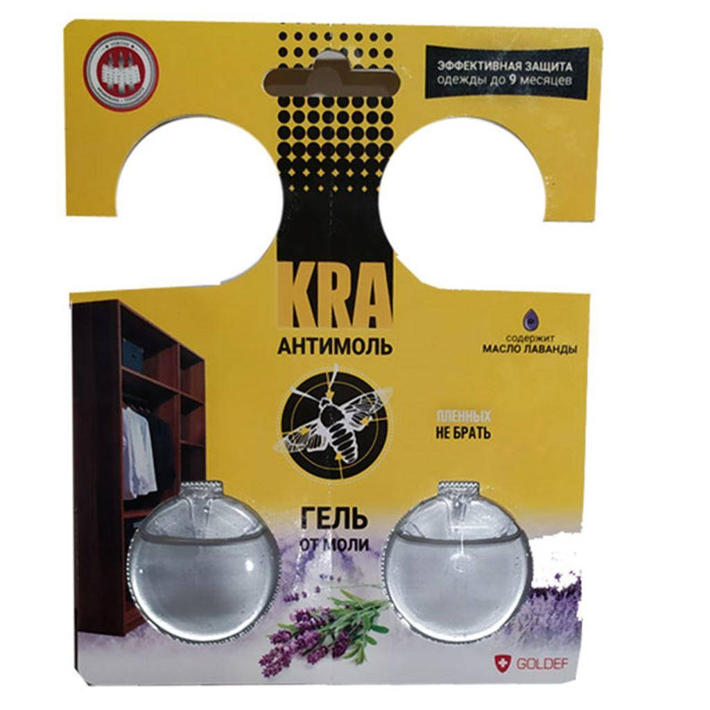 

"KRA - АНТИМОЛЬ" гель от моли 2*3мл инсектицидный с маслом Лаванды