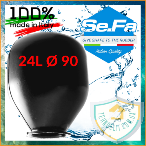 

Мембрана для гидроаккумулятора на 24 л Ø90мм SeFa Италия.