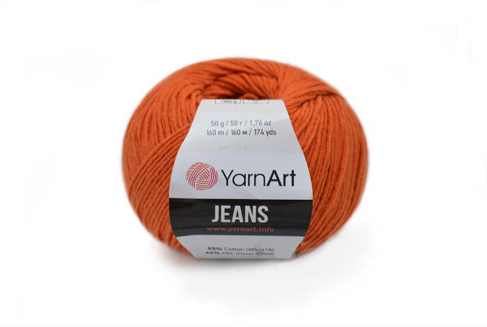 

YarnArt Jeans, Рыжий №85, Оранжевый