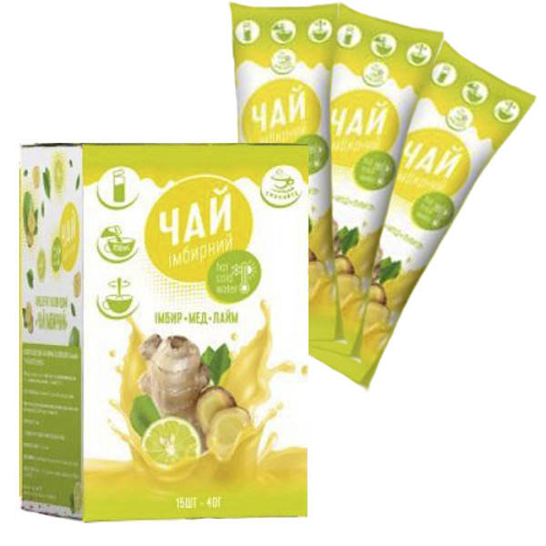 

Чай Имбирный ТМ Смакуйте,стик 40г, 15шт (шоубокс)