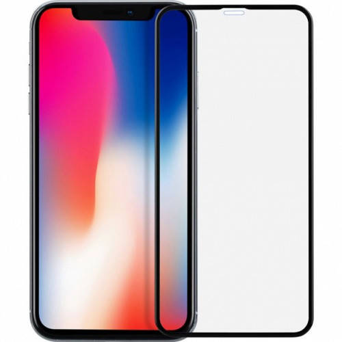 

Стекло iPhone XR (2018)/11 6.1 (0.3 мм, 5D/10D, черное) ТОП без упаковки, Черный