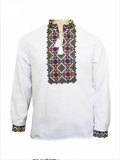 

Мужская вышиванка "Руслан" с длинным рукавом