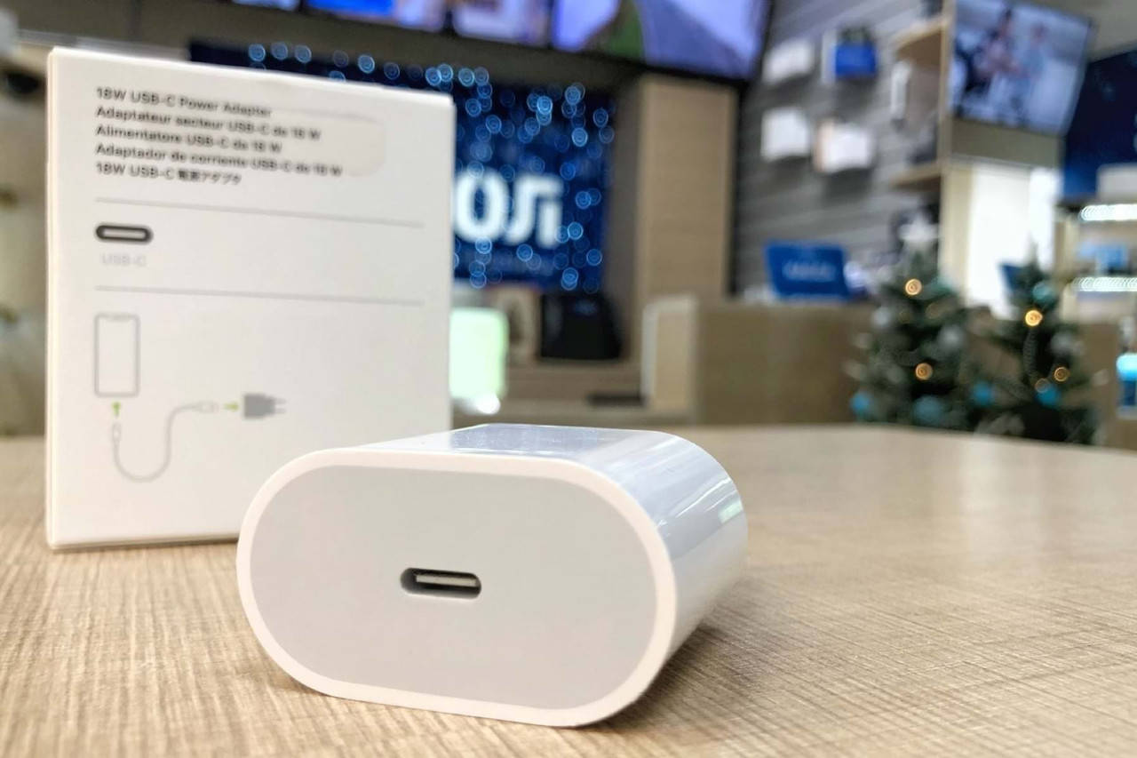 

Быстрая Зарядка, Адаптер Apple iPhone Power Adapter USB-C 20W, Белый