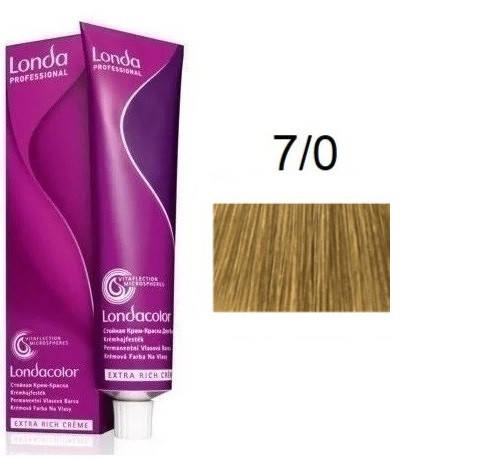 

Крем-краска для волос Londacolor 7/0 Блонд 60 мл