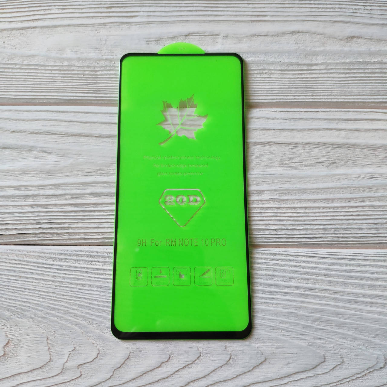 

Защитное стекло 20D для Xiaomi Redmi Note 10 Pro Full Glue Черное, Черный