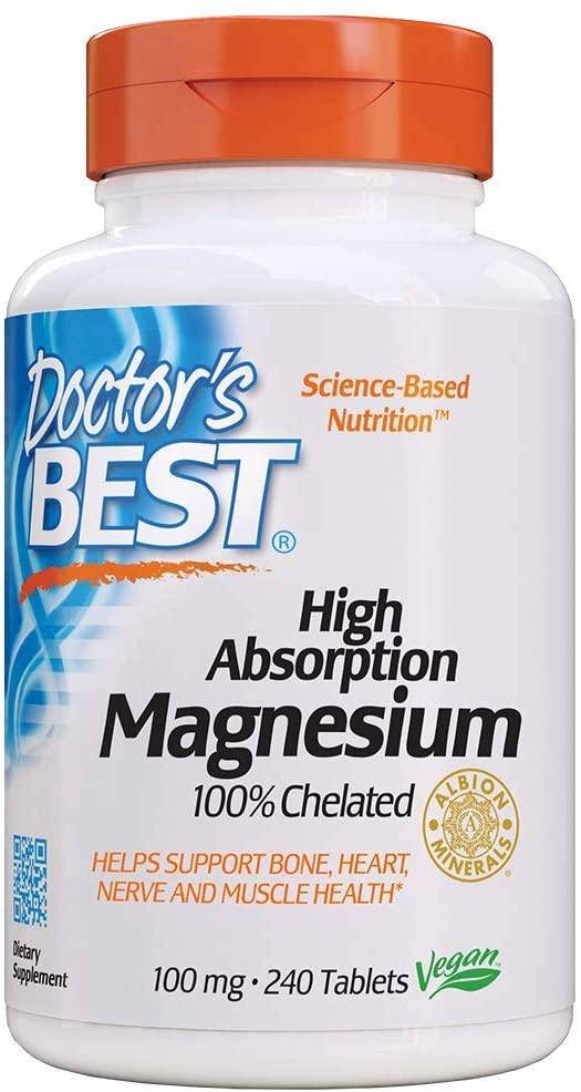 

Doctor's Best High Absorption Magnesium 100% Chelated 240 таблеток