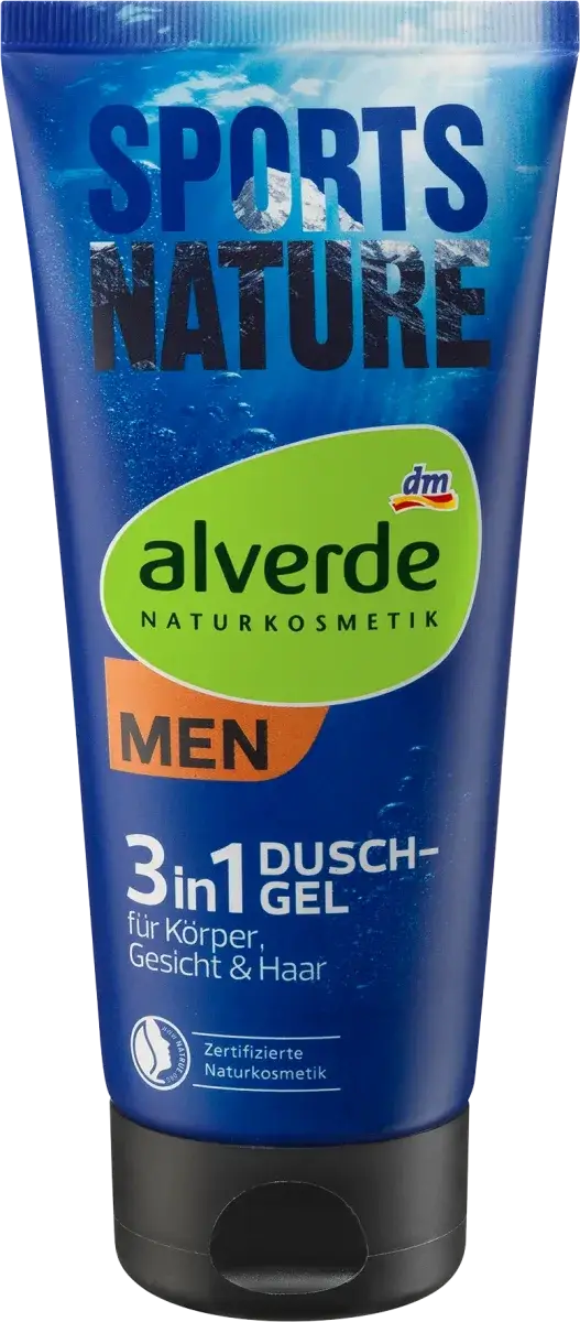 

Мужской гель для душа 3в1 alverde NATURKOSMETIK MEN Sports Nature, 200 ml