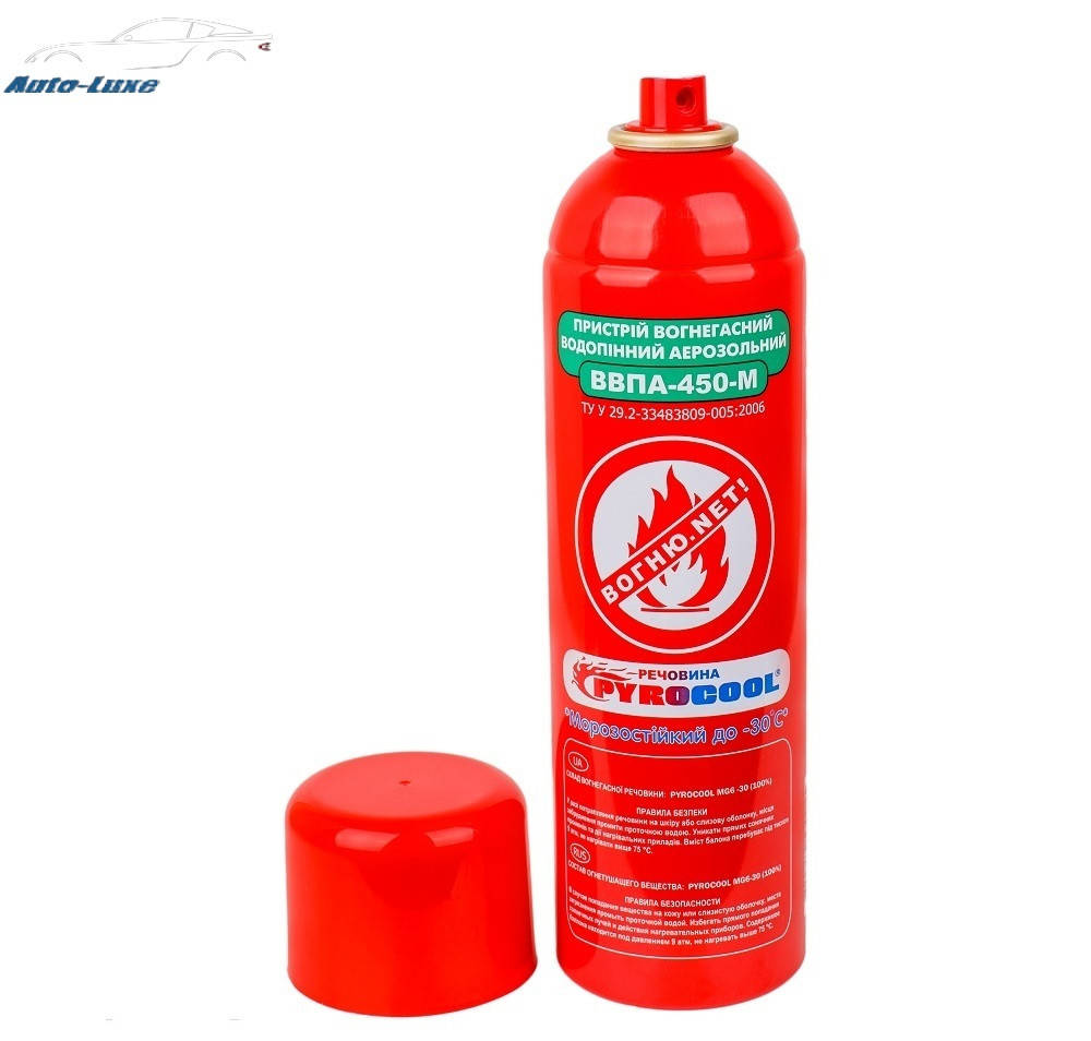 

Огнетушитель 500г водопенный PYROCOOL "новая формула"