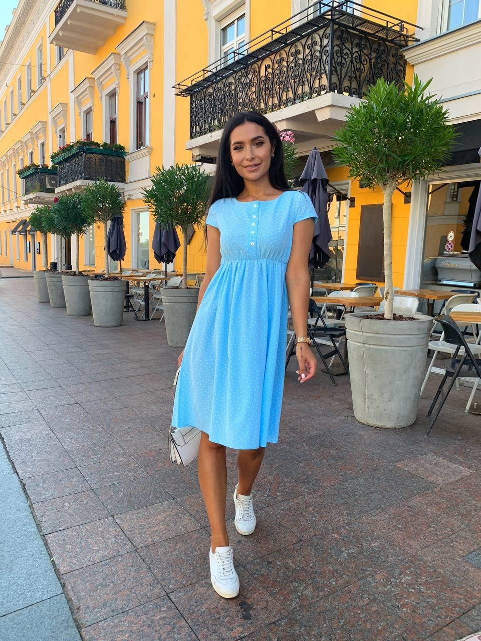 

Платье женское софт на пуговицах , женское платье принт горошек пуговицы рабочие