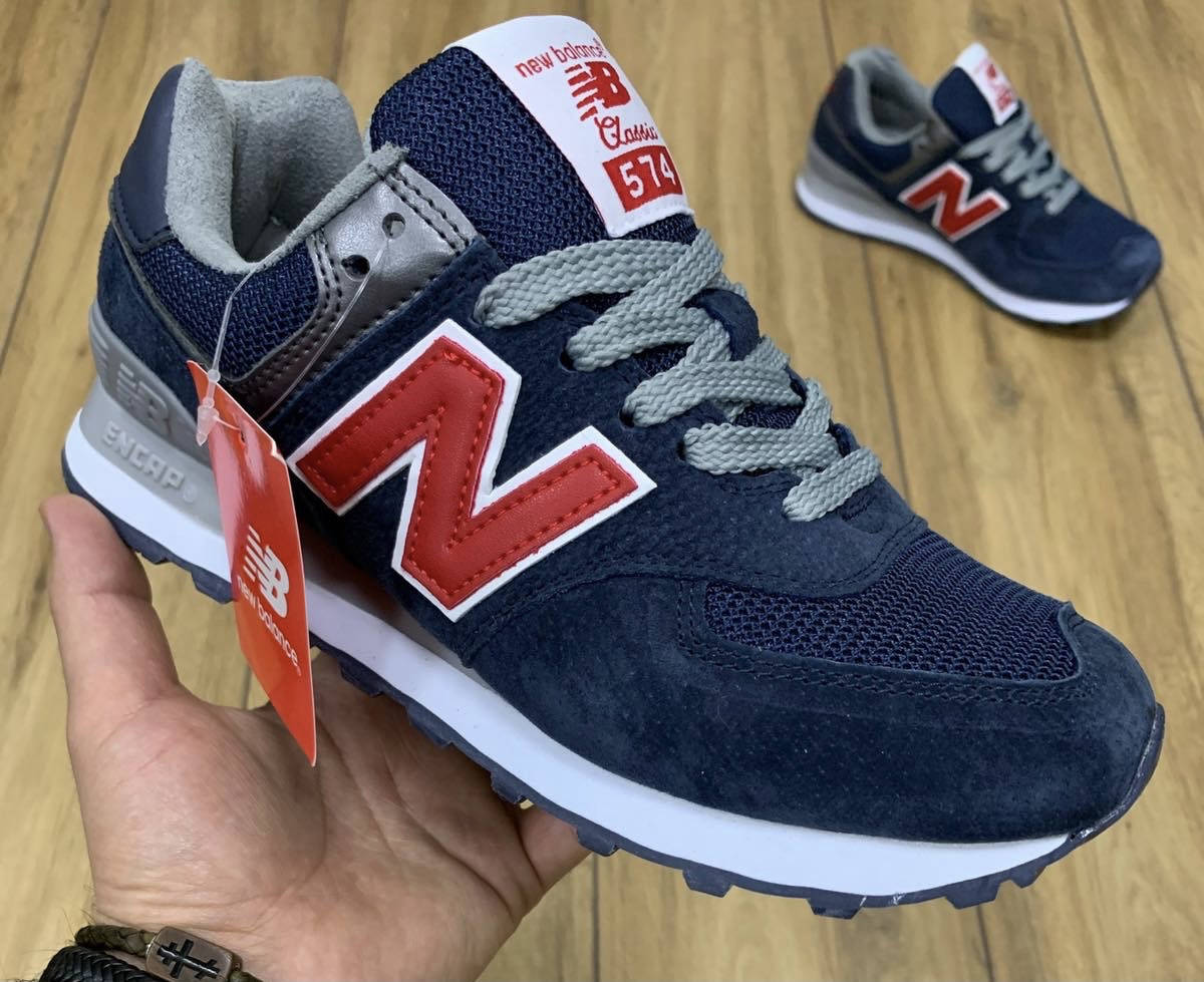 

Кроссовки замшевые синие New Balance 41