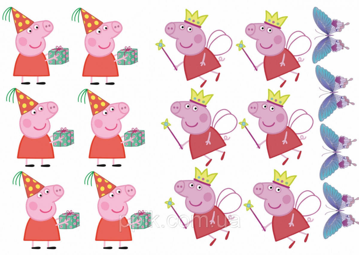 

Вафельная картинка Свинка Пеппа 21