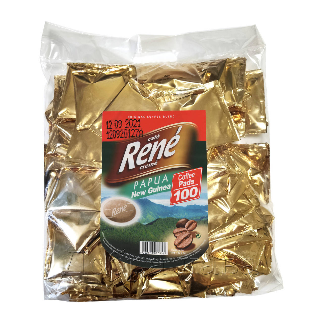 

Rene Papua Arabica 100 шт кофе в чалдах для Philips Senseo