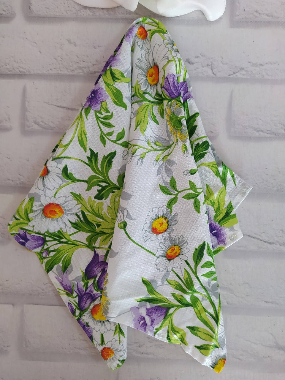 

Полотенце для кухни р. 75х35 см вафельное 100% хлопок В 6044, Разные цвета