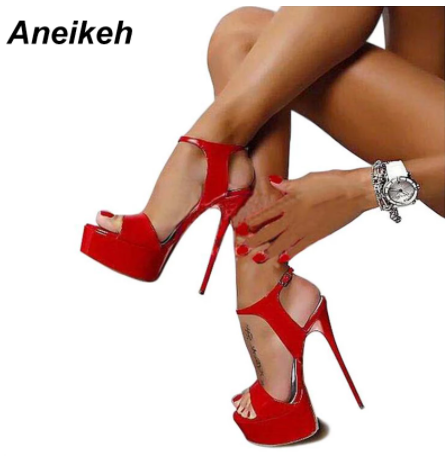 

Боcоножки лаковые красные Aneikeh166R размер 41(27) 42(27.5) 43(28)