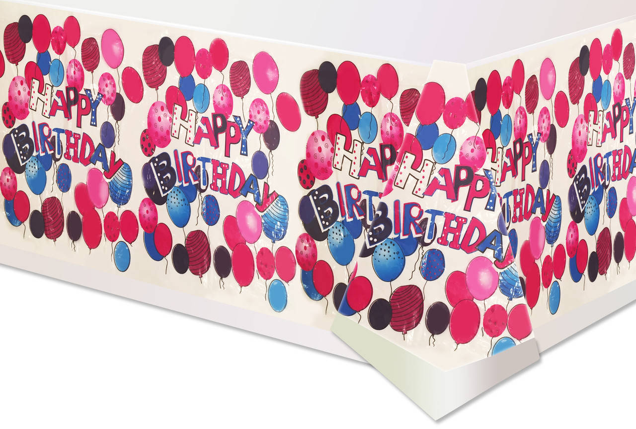 

Скатерть детская полиэтиленовая " Happy Birthday "