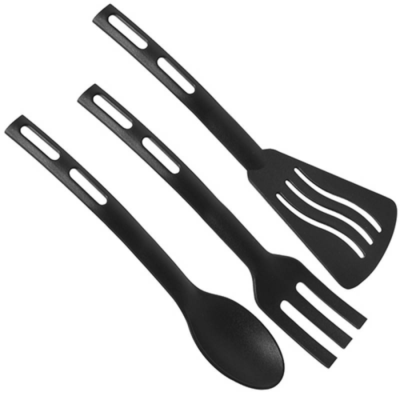 

Набор кухонный "Mini Black" нейлоновый (3 предмета) 24 см. R86090