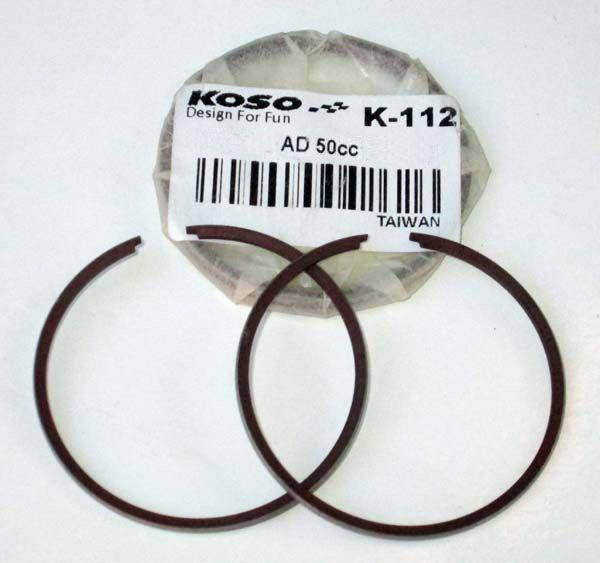 

Кольца поршневые Suzuki 50сс (Ø41,50mm) +0.50 AD, SEPIA, LETS "KOSO"