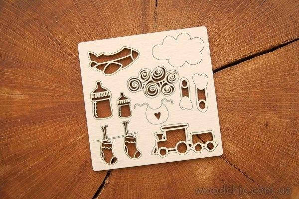 

Чипборд Набор "Детство"