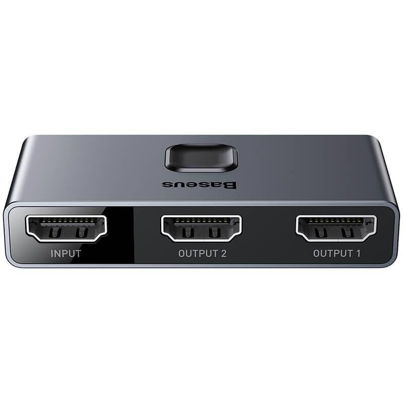 

HDMI переходник (2-in-1 / 1-in-2) BASEUS Matrix HDMI Splitter Серый (CAHUB-BC0G)