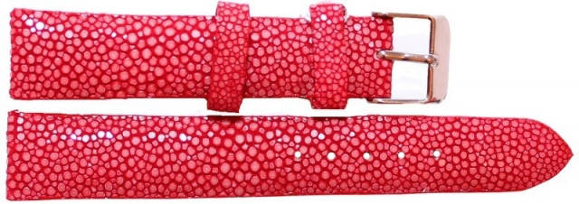 

Ремешок для часов шлифованная кожа ската Red