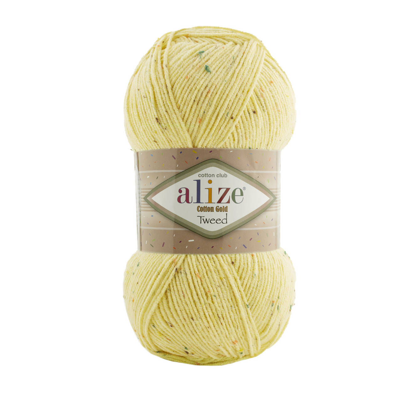 

Пряжа Alize Cotton Gold Tweed 643 светло-желтый