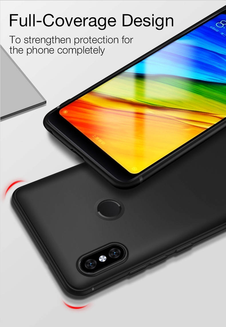 

Тонкий матовый чехол для Xiaomi Mi Mix 2s, Черный