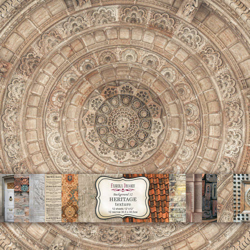 

Набір двостороннього паперу - Heritage Texture - Fabrika Decoru - 30x30