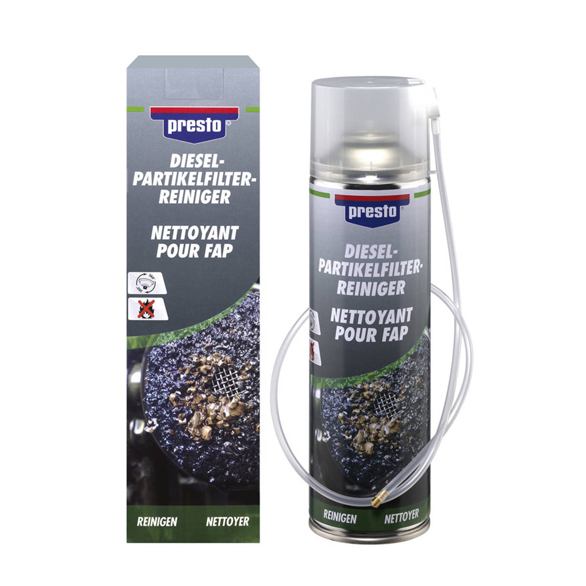 

Аэрозольный очиститель сажевого фильтра Presto DPF cleaner 400 мл (416613)