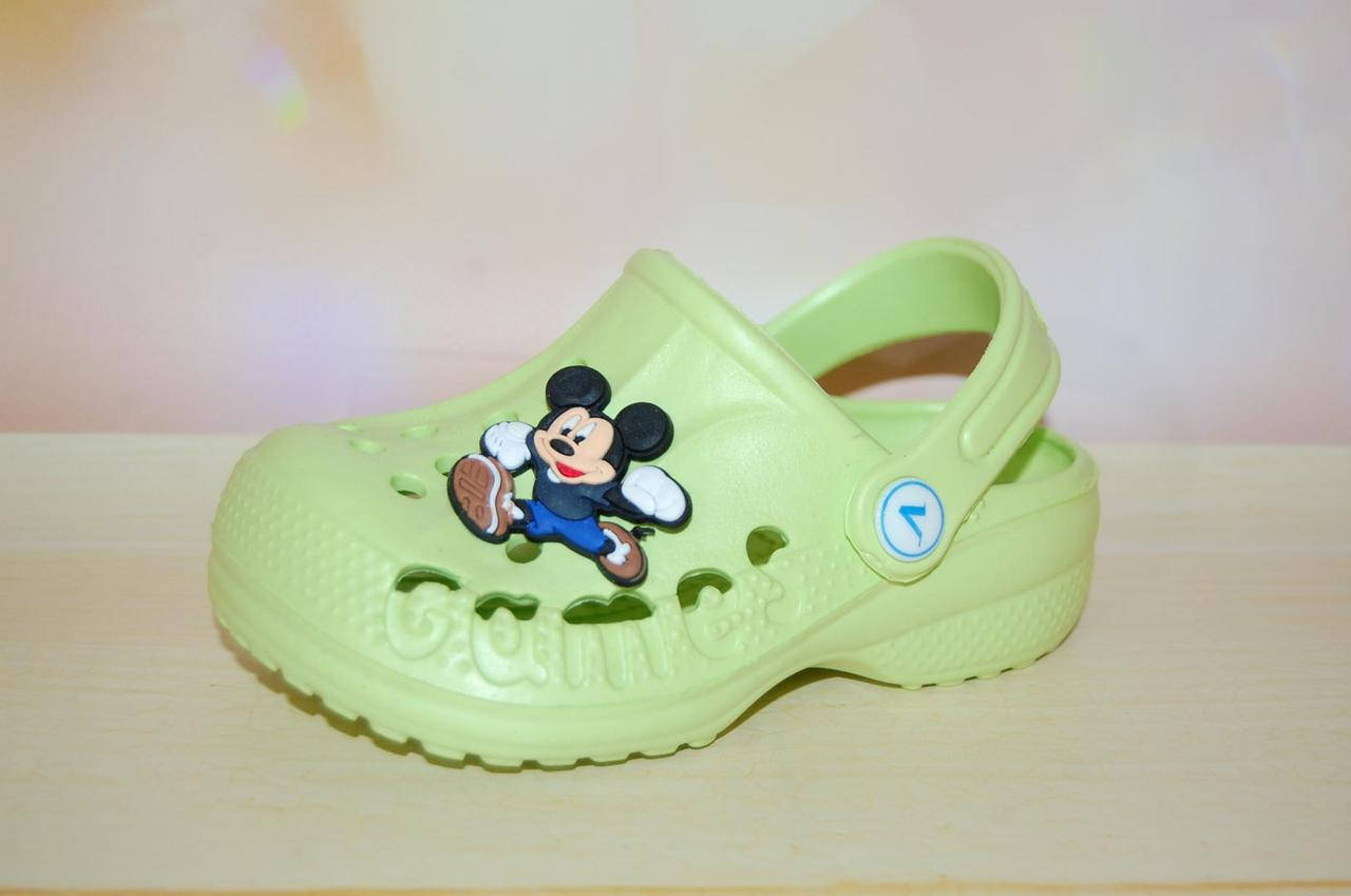 

Детские Кроксы Vitaliya Украина 11004 Для девочек Лимонный размеры 22_33