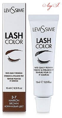 

Краска для ресниц и бровей LeviSsime LashColor. тон 3-7 коричневый 15мл