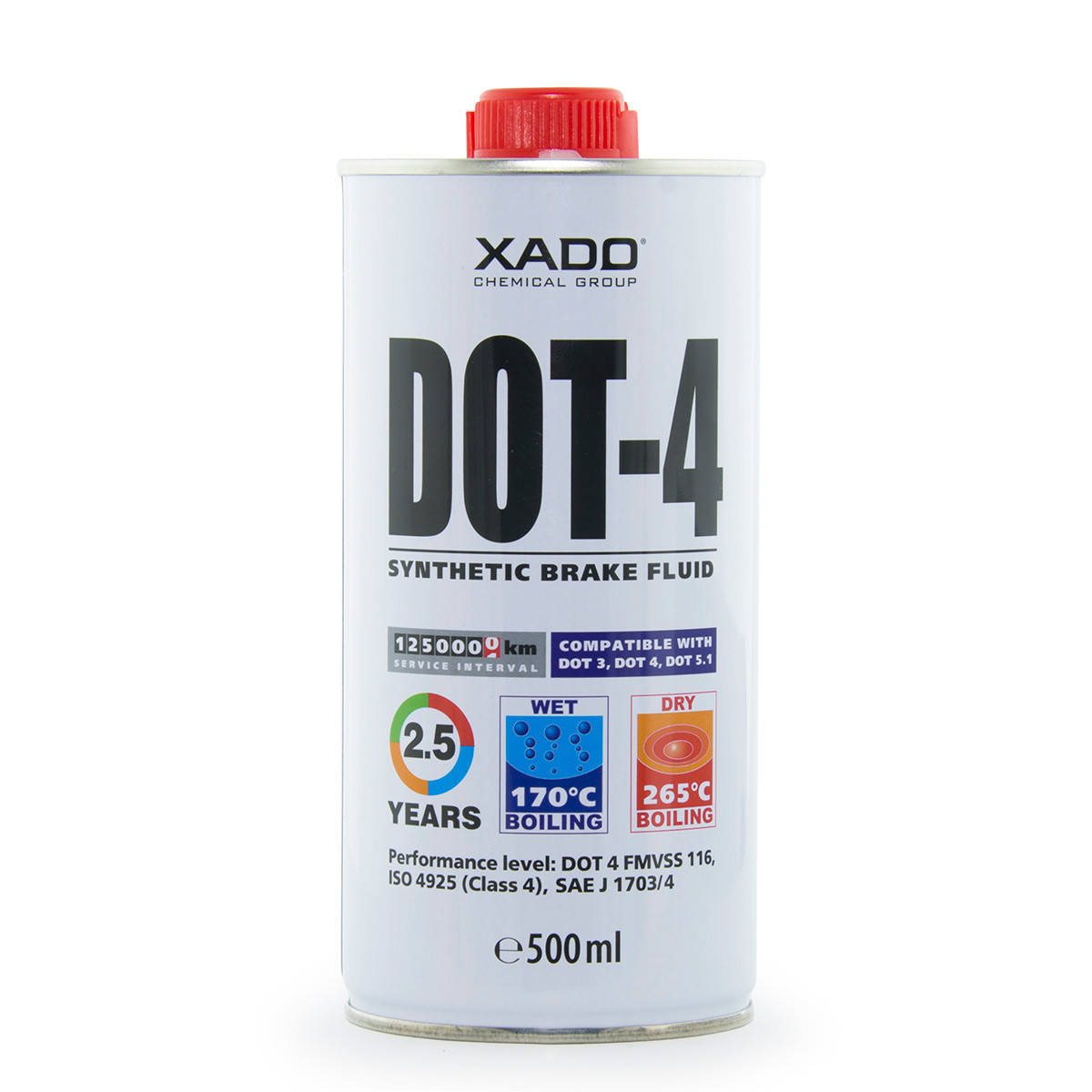 

Тормозная жидкость XADO DOT 4 0,5 л
